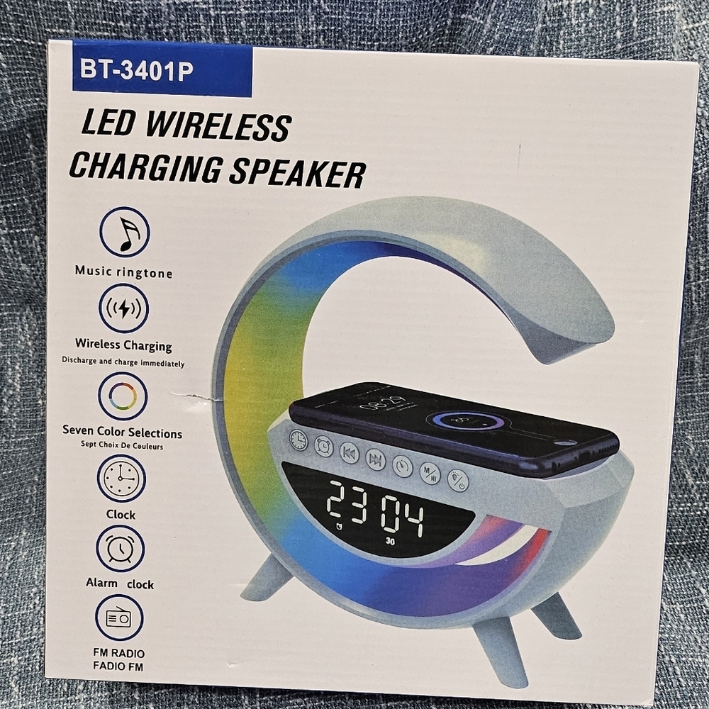 LED Wireless Charging Speaker